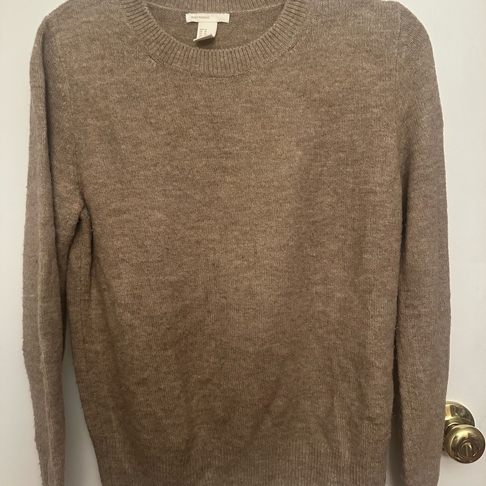 H&M Men's Brown Crewneck Sweater